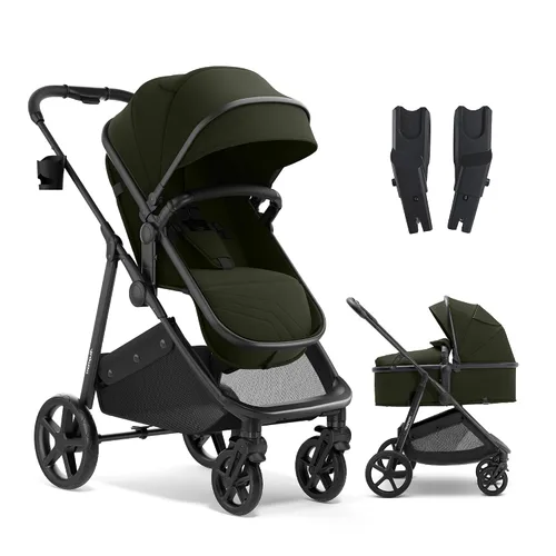 Vista 20 de Mompush Wiz - Cochecito reversible 2 en 1, plegable con una sola mano Negro