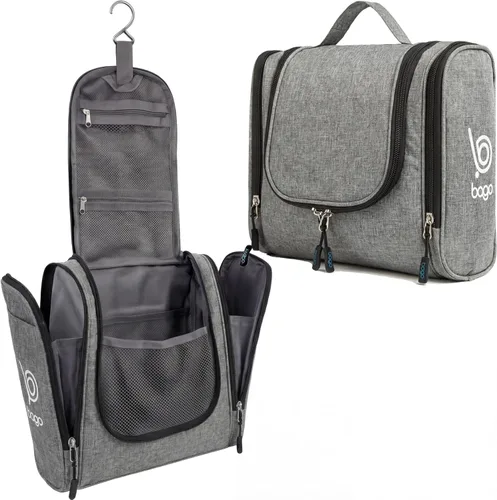 Vista 15 de Bolsa de Aseo de Viaje Bago Bolsa de Aseo Impermeable Colgante Bolsa de Aseo Grande para Baño y Viaje Organizador de Bolsa de Artículos de Tocador
