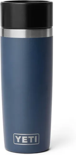 Vista 22 de YETI Rambler - Botella de viaje de 8 onzas, acero inoxidable, aislada al vacío con tapa a prueba de fugas, color negro