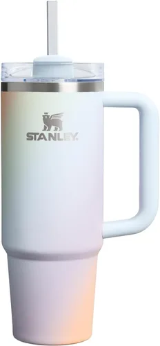 Vista 163 de STANLEY Quencher H2.0 Vaso Térmico con asa y pajilla, 64 onzas, tapa Flowstate de 3 posiciones, gran capacidad para viajes y deportes, vaso de acero