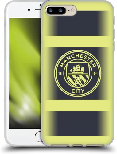 Vista 26 de Head Case Designs Funda de gel con licencia oficial del Manchester City Man City FC Away 2022/23 [protección de grado militar] compatible con Apple