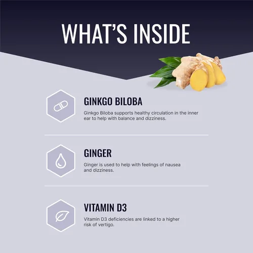 Vista 2 de Approved Science VertiSyl - Ginkgo Biloba, jengibre, vitamina D3, BioPerine - 60 Cápsulas - 1 mes de suministro