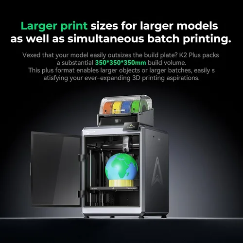 Vista 3 de Creality Paquete de impresora 3D combinada K2 Plus con Creality CFS
