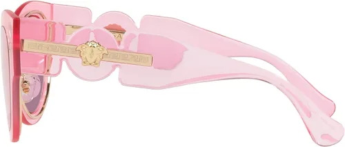 Vista 2 de Versace Lentes de sol para mujer marco rosa transparente lentes rosas 2087in