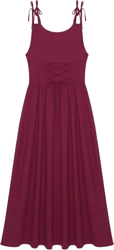 Vista 5 de Moily Conjunto de 2 piezas para mujer, disfraz medieval renacentista para cosplay, vestido punk retro tradicional irlandés
