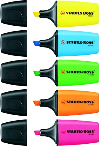 Vista 3 de STABILO - BOSS MINI - Resaltador - Pack de 5 - Colores surtidos