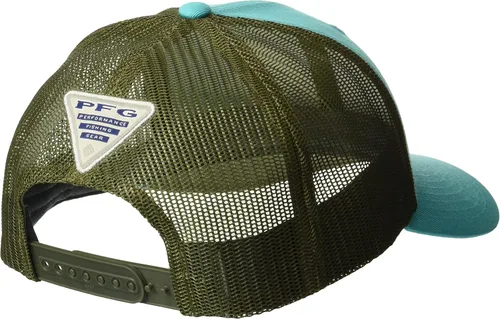 Vista 346 de Columbia Gorra de bola de malla Bandera antigua de malva/blanco/pescado