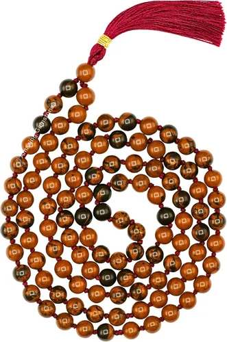 Vista 105 de Collar y Pulsera de Cuentas de Oración Japa Mala de Amazing Gemstone, 108 Cuentas para Meditación turquesa (African Turquoise)
