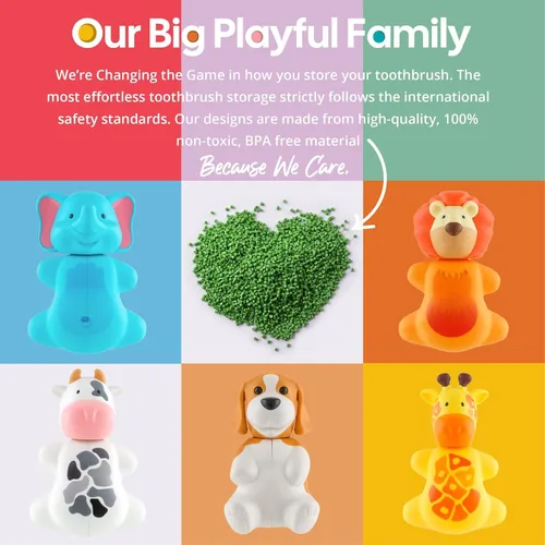 Vista 6 de Soporte de cepillos de dientes Flipper Animal World, Panda