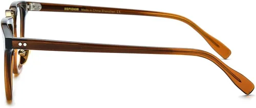 Vista 5 de HEPIDEM Marco de gafas de acetato para mujer, gafas cuadradas vintage para hombre, gafas ópticas