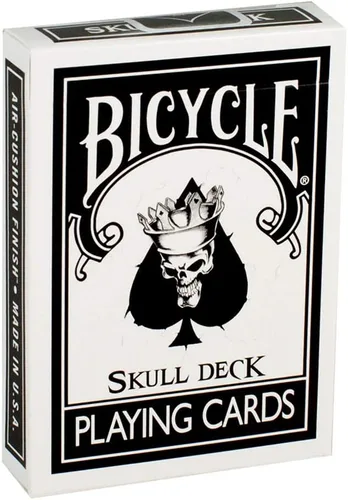Vista 4 de Cartas de cartas de cráneo de bicicleta con 4 cartas mágicas adicionales