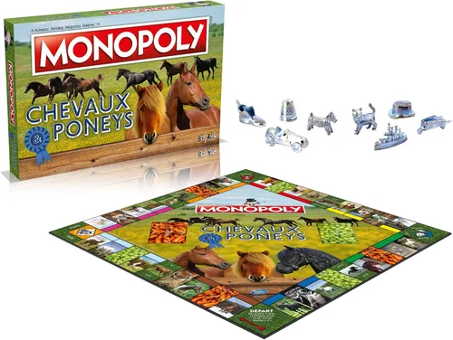 Vista 2 de MONOPOLY CHEVAUX ET PONEYS - Juego de meseta - MOVIMIENTOS GANADORES