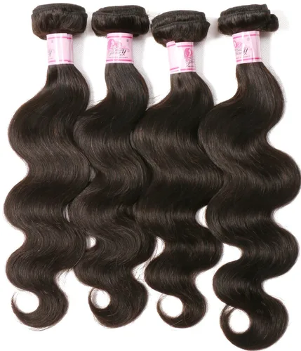 Vista 3 de Beauty Forever 3 extensiones de cabello ondulado indio, 100% sin procesar, cabello humano virgen, teje color natural, 3.35-3.53 oz/pieza (8 10 12)