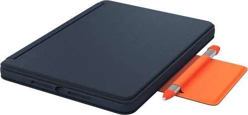 Vista 6 de Logitech Rugged Combo 3 Touch iPad® Funda de teclado con trackpad y conector inteligente para iPad (7ª, 8ª y 9ª generación) para educación - Azul