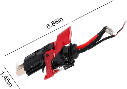 Vista 6 de Conjunto de botón de interruptor y gatillo piezas de repuesto compatibles con piezas de repuesto de botón de encendido de aspiradora V10 SV12
