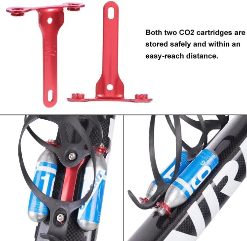 Vista 2 de MTB Co2 Ciclo Co2 Cartuchos de Gas Cartuchos de Agua Soporte para Botella