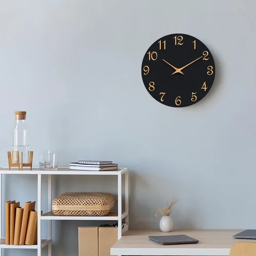 Vista 4 de Roymnie Reloj de Pared, Relojes de Pared Modernos de 10 Pulgadas Operados con Batería, Reloj Silencioso Sin Tictac Decorativo para Cocina, Sala