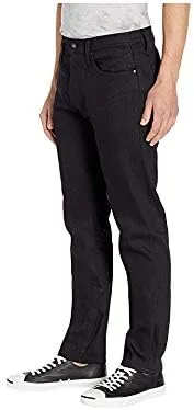 Vista 2 de Men's Ub244 Tapered Fit 11oz Solid Black Stretch Selvedge Denim