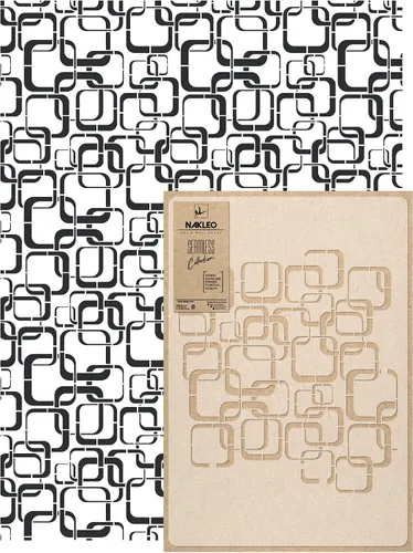 Vista 11 de NAKLEO Plantilla de pintura de pared de tamaño grande, 23.2 x 37.4 pulgadas, plantilla hexagonal de plástico reutilizable, papel tapiz