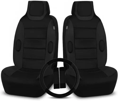 Vista 7 de FH Group - Almohadón para asiento delantero, Beige / Negro