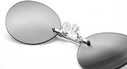 Vista 4 de Pack de 3 gafas de sol retro con clip en nariz Matrix Morpheus Movie sin montura