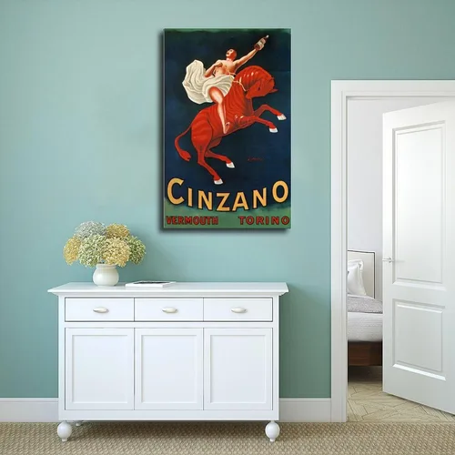 Vista 4 de XOQO Asti Cinzano Vermouth by Leonetto Cappiello Retro Prints Posters Canvas Deco Paintings Vintage Photography Wall Art For Office Living Room