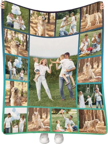 Vista 44 de Regalos personalizados de cumpleaños para el Día del Padre, para papá, abuelo, hombres, manta personalizada con fotos para mi papá, regalos de hija