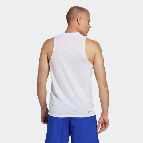 Vista 3 de adidas Men's Training Essentials Feel Ready Logo Sleeveless T-Shirt