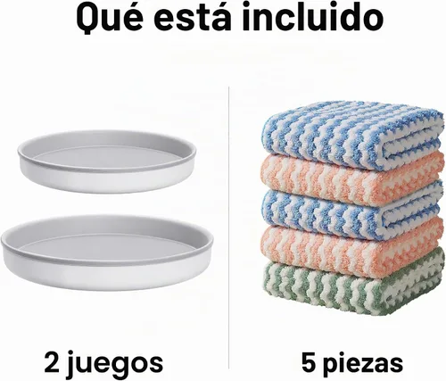 Vista 2 de JOYMOOP Paño de limpieza de microfibra, juego de 5 piezas, pequeño