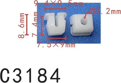 Vista 32 de Autobahn88 - Clip de remache tipo push-in para parachoques, compatible con Renault (OEM: 054000001R) (Paquete de 20)
