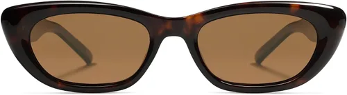 Vista 2 de SOJOS Gafas de sol polarizadas de moda ojo de gato angostas para mujer retro lindos tonos SJ2284