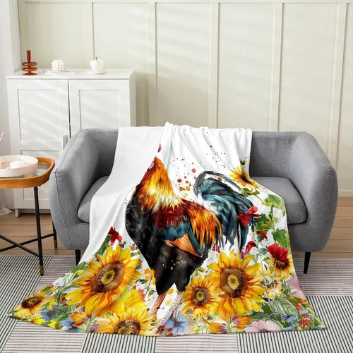 Vista 23 de Erosebridal Highland - Manta de vaca de 40 x 50 pulgadas, diseño de rosas para niños, niñas, niños, adolescentes, adultos, animales salvajes