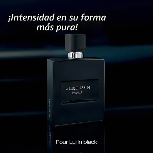 Vista 2 de Mauboussin - Pour Lui In Black 3.4 fl oz (3.3 Fl Oz) - Eau de Parfum para Hombre - Aromas Amaderados y Orientales
