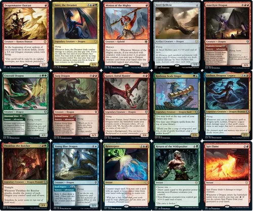 Vista 3 de Elite Commander Miirym Copy Dragons Deck - Temur - Rojo Azul Verde - EDH - Miirym, Sentinel Wyrm - 100 cartas - Magic The Gathering Deck - Muy fuerte