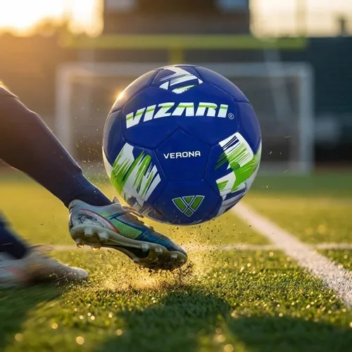 Vista 9 de Vizari Verona - Balón de fútbol para exteriores con carcasa TPS duradera y vejiga de butilo reforzada, pelota de fútbol juvenil ideal para práctica
