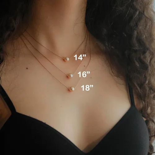 Vista 53 de Collar de hija relleno de oro de mamá o papá, collar clásico de perlas blancas con mensaje significativo, listo para regalar