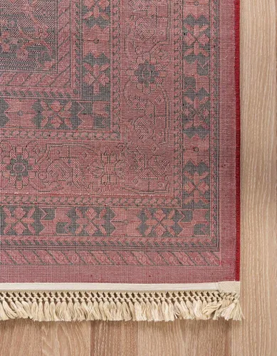 Vista 8 de Unique Loom Tekke Collection - Alfombra de área Sheibani (2' 2" x 3' 1", rectangular, rojo/negro)