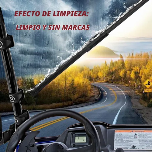 Vista 2 de Limpiaparabrisas universal para UTV y carrito de golf con brazo de limpiaparabrisas manual Diseño de metal sinterizado resistente para todo tipo