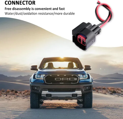 Vista 3 de 2 conectores de inyectores de combustible EV6, conector indispensable para reemplazo de inyector de combustible, conector de inyector de combustible
