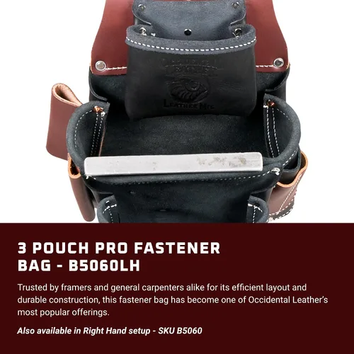 Vista 2 de Occidental Leather 3 Pouch Pro Fastener Bag