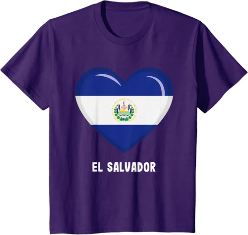 Vista 27 de Camiseta Bandera de El Salvador Camiseta salvadoreña