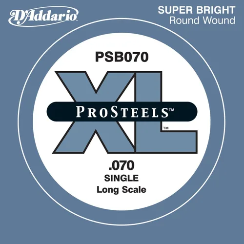 Vista 20 de D'Addario PSB028W ProSteels Bass Guitar Single String, Long Scale, .028