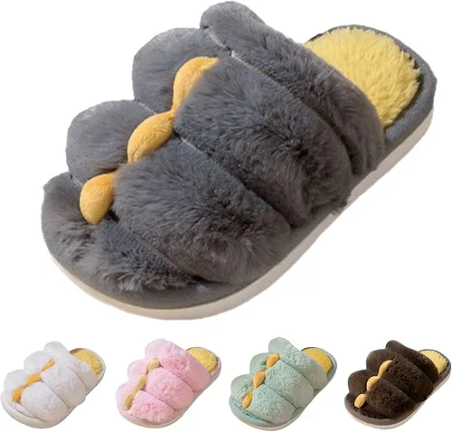 Vista 3 de Kids Tots Fashion Autumn and Winter Cute Boys and Girls Slippers Flat Bottom Kids Slippers for Girls Size 9