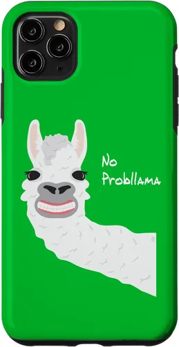 Vista 11 de iPhone 15 Funny Llama Alpaca No Prob Llama Regalo Hombres Mujeres Caso