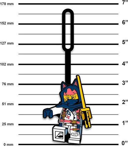 Vista 3 de Lego NINJAGO - Etiqueta de silicona para bolsa, Sora (53345), etiqueta de equipaje para viajes, maleta, mochila, bolsa de playa de verano, crucero