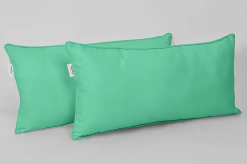 Vista 2 de Funda de almohada lumbar de tela de poliéster para interiores y exteriores, impermeable, rectangular, para todo tipo de clima, para muebles