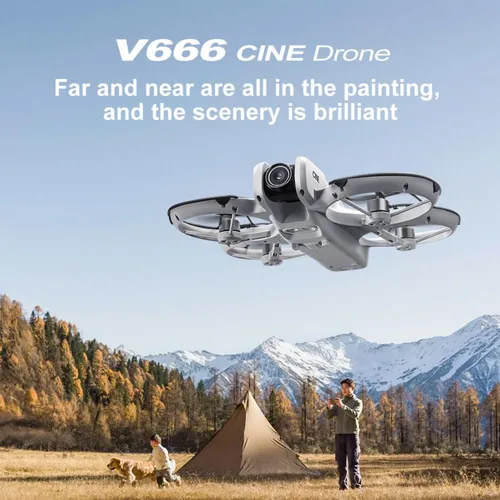 Vista 5 de Hobby Mini Drone con pantalla de visualización, cámaras duales, protector de hélice de 360°, posicionamiento de flujo óptico, motor sin escobillas