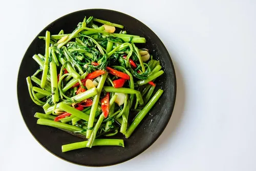 Vista 3 de Kong Xin CAI Seeds – Semillas de vegetales de hoja verde para plantar jardín – Semillas Choy Ong sin OMG – Se envía desde Iowa, Estados Unidos