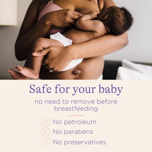 Vista 9 de Lansinoh. Crema orgánica para pezones, para lactancia, 2 onzas. Crema para pezones, segura para amamantar al bebé, esenciales posparto para mamá