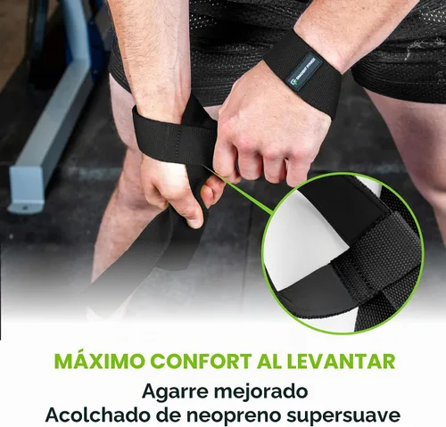 Vista 5 de Gradient Fitness Correas de levantamiento Correas de muñeca para levantamiento de pesas, correas de levantamiento de pesas, correas